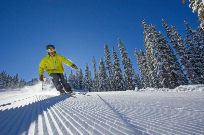 Telluride ski lifts and early season snow