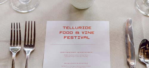 Telluride Food + Vine tastings