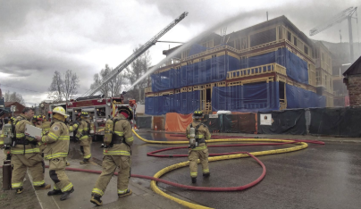 Volunteer firefighters training and community support